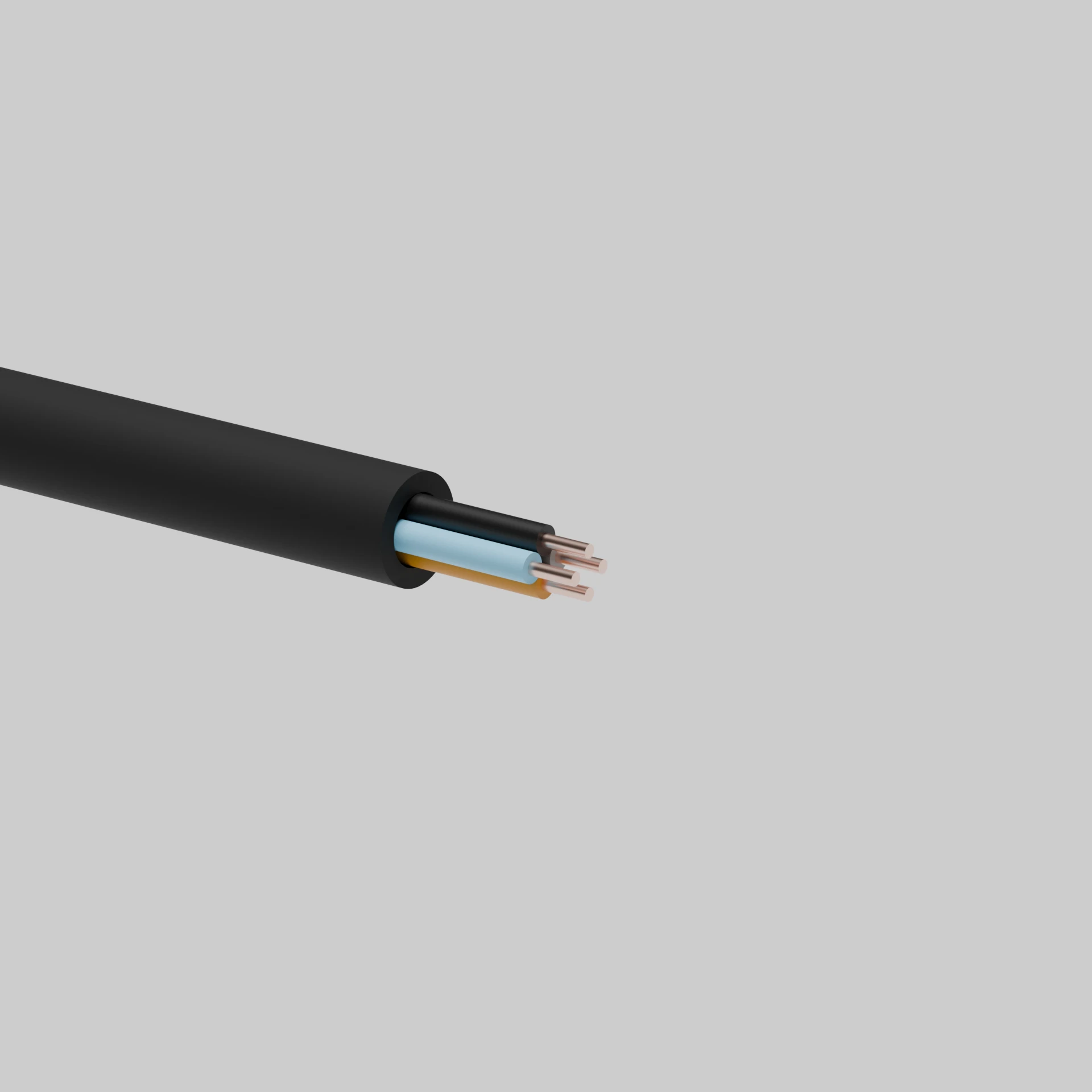 Кабель ВВГнг-LS 4х1,5 мм2, чорний GAL-KAT